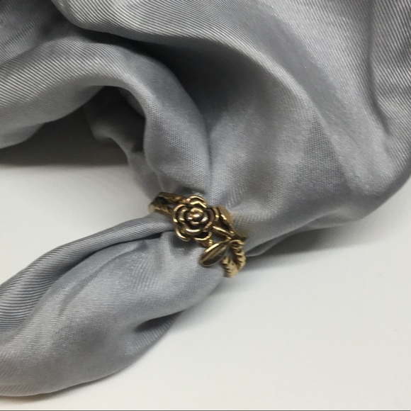 18k gold plated rose ring size 5 - Picture 4 of 9